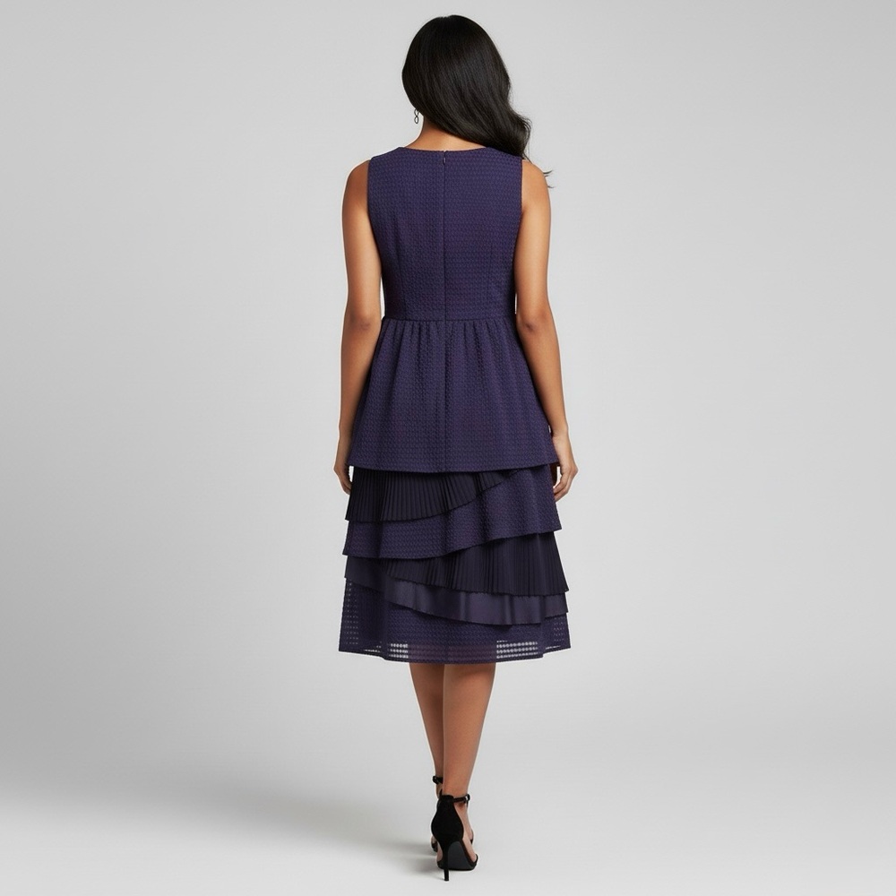 Ric Rac x Anthropologie Gingham Woven Eclectic Midi Dress Vintage Boho Feminine - Picture 9 of 16